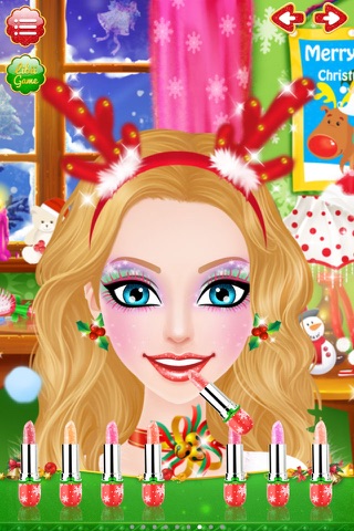 Christmas Salon - Girls Makeup, Dressup and Makeover Games screenshot 3