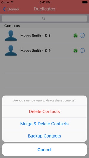 Contacts Cleaner - Delete & Merge & Backup Master Duplicate (圖2)-速報App