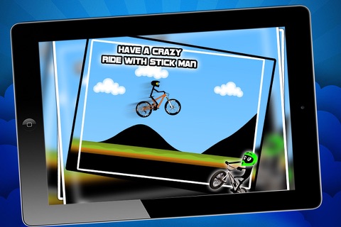 Stickman Downhill - bmx cycle - bike racing game - bike game screenshot 3