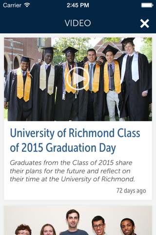 University of Richmond screenshot 2