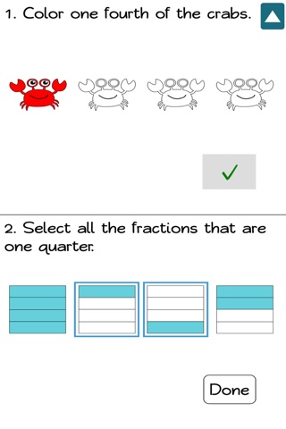 Color Fractions - 1st Grade Common Core screenshot 2