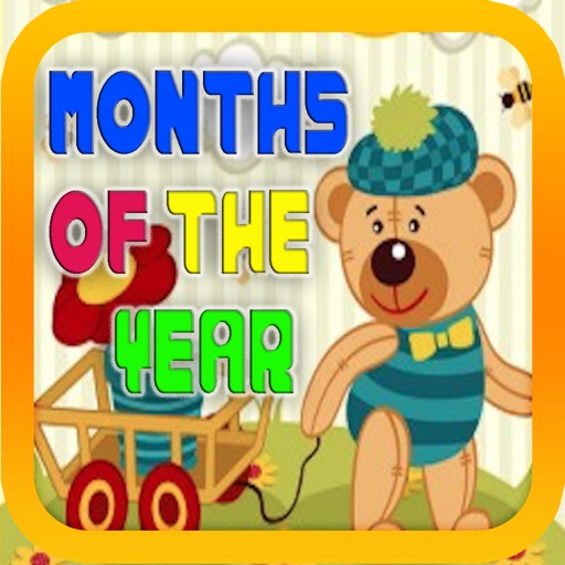 Kids Months Learning with Teddy Bear Flashcards icon