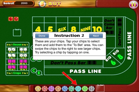 Craps HD - Free Casino Craps Dice Game screenshot 2