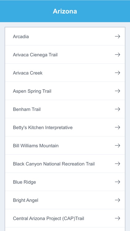 Arizona Recreation Trails