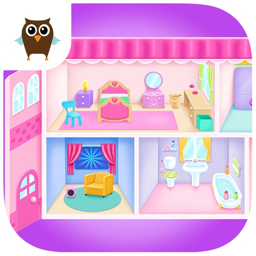 Doll House Cleanup & Decoration - Bedroom, Kitchen & Bath Designer icon