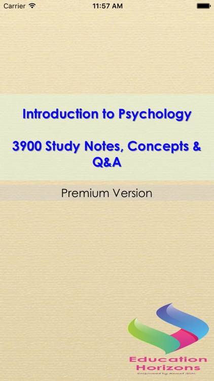 Introduction to Psychology 3900 Study Notes & Quiz