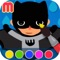 superhero coloring book - painting app for kids  - learn how to paint a super heroes