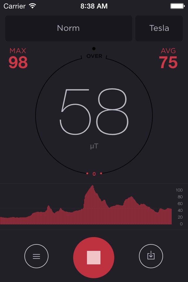 Magnetometer - metal detector and magnetic field meter in tesla and gauss screenshot 4