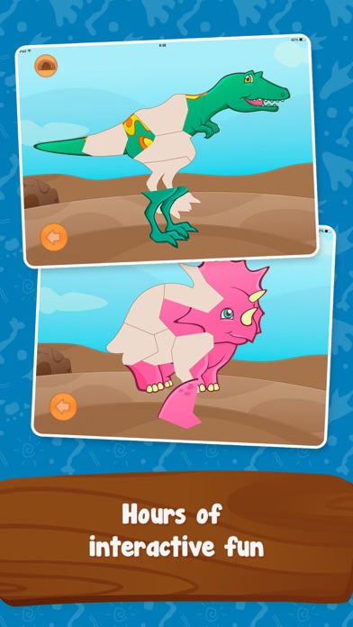 Dinosaur Builder - Preschool and Kindergarten Educational Dino Learning Shape Puzzle Adventure Game for Toddler Kids Explorers Screenshot 5