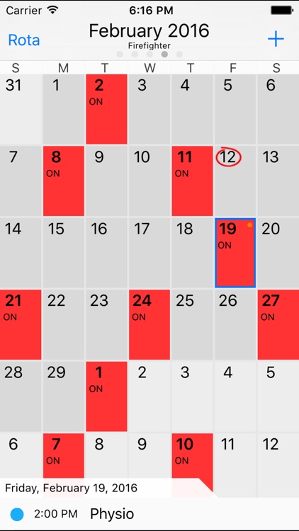Rota Calendar - Work Shift Manager