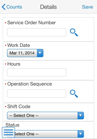 Service Work Order Time Entry Smartphone for JDEE1 screenshot 4