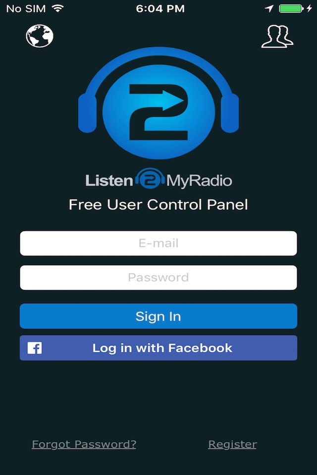 Listen2MyRadio Control Panel screenshot 2