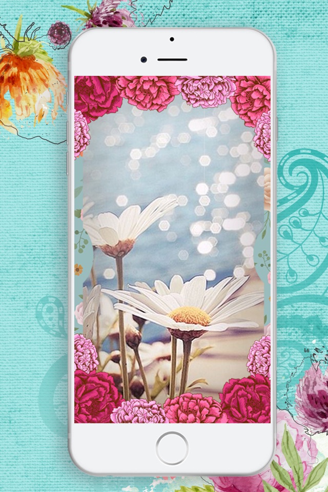 HD Floral Wallpaper - Cool Lockscreen Backgrounds and Blooming Flower Themes for iPhone screenshot 3