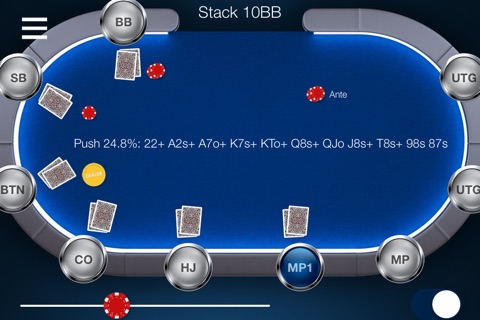 MTT Poker Push Fold Chart screenshot 3