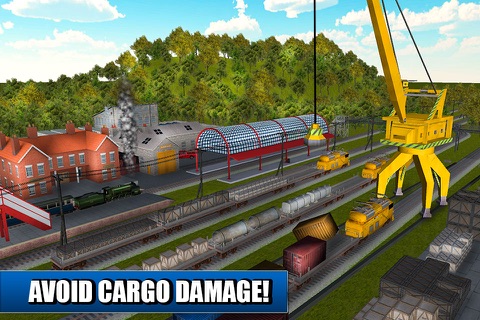 Cargo Crane Simulator 3D: Train Station Full screenshot 4