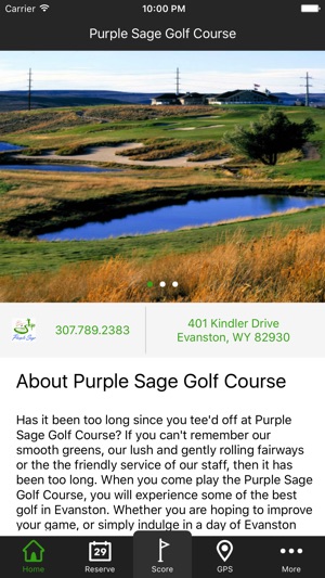 Purple Sage Golf Course - Scorecards, GP