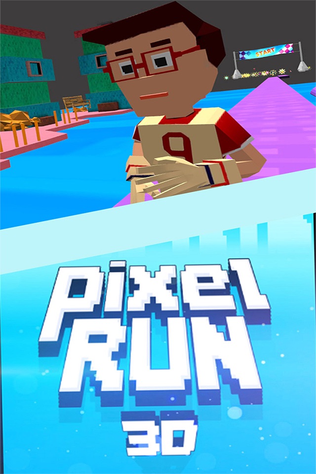 Pixel Run Blocky 3D. Endless Running on Block War Roads Challenge screenshot 4