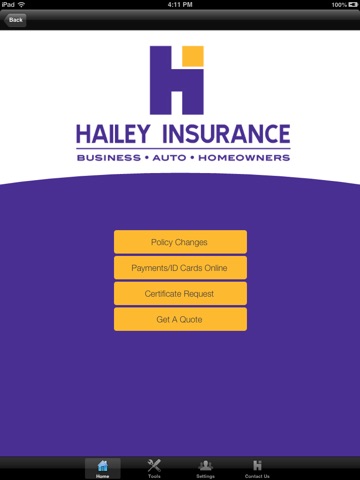 Hailey Insurance HD screenshot 2