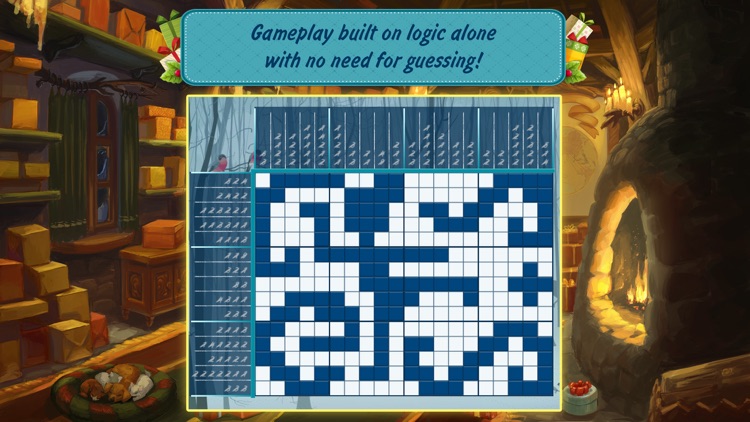 Christmas Griddlers: Journey to Santa Free — Nonogram japanese pixel logic game screenshot-4