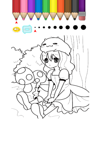 Kids Coloring Book - Princess Kagoshima screenshot 3