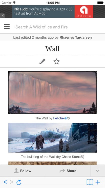 Wiki for Game of Thrones