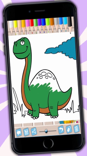 Kids paint and color animals dinosaurs coloring book(圖1)-速報App