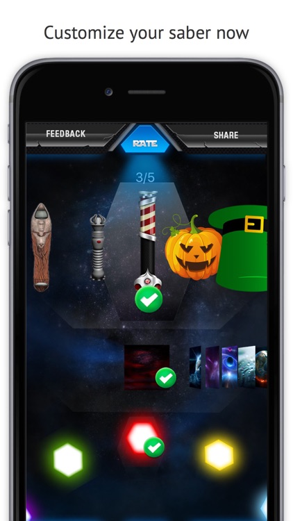 Crystal Saber of Light - The ultimate light saber experience in your pocket