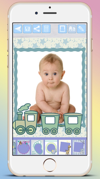 How to cancel & delete Photo frames for babies and kids for your album from iphone & ipad 1