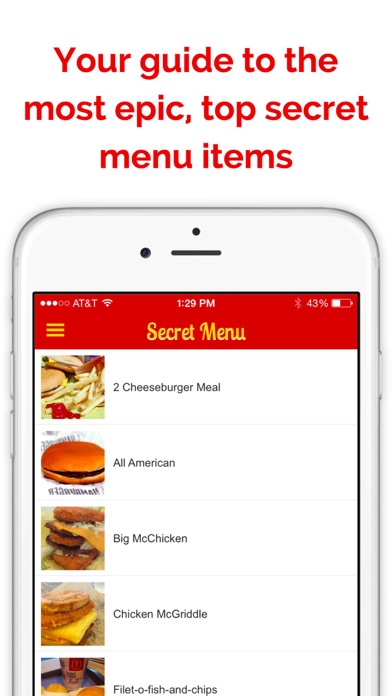 How to cancel & delete Secret Menu for McDonald's from iphone & ipad 2