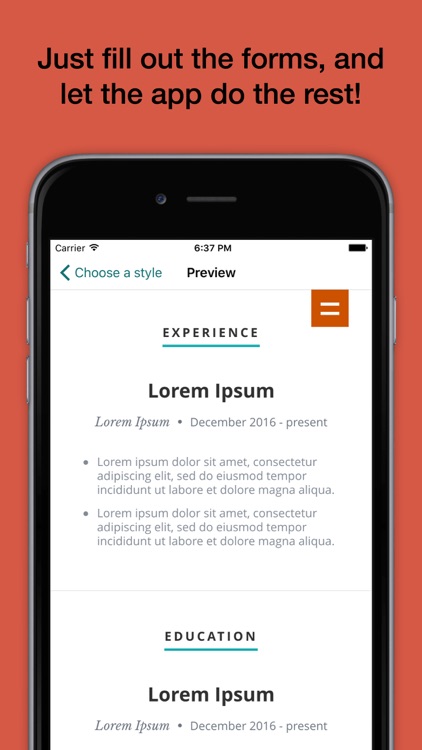 Pocket Resume - The Original CV Builder screenshot-4