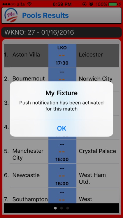 My Fixtures screenshot-3