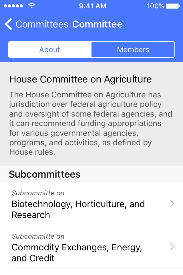 MyCongress - Your Guide to the US Congress screenshot 3