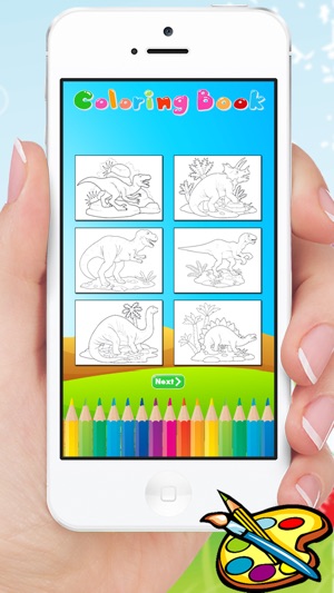 恐龍圖畫書HD - 油漆為孩子多彩迪諾斯(圖2)-速報App