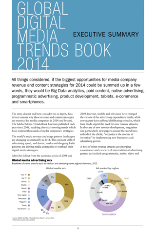 Global Media Trends Book 2014-2015 - Capturing facts and trends in media and advertising revenues, usage and product innovation screenshot 2