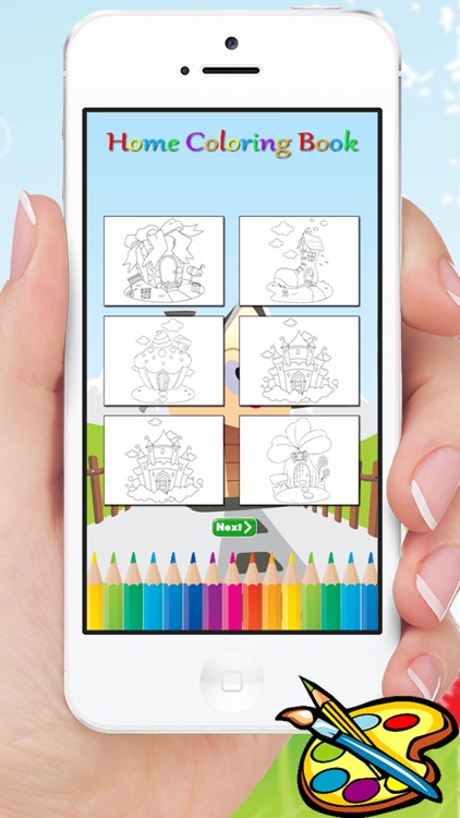 Dream House Coloring Book - Home Drawing for Kid free Games