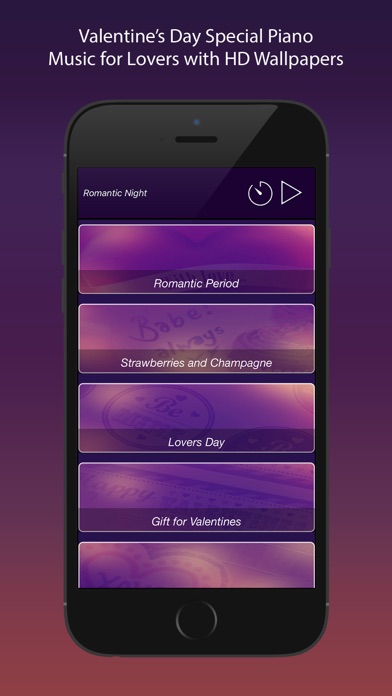 Romantische Nacht: Valentinstag Emotionale Klaviermusik mit HD HintergrundbilderScreenshot von 1