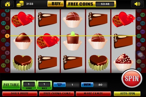 Chocolate Bars Slots - Classic Wild 777 Casino! Spin & Win Jackpot Pro screenshot 4
