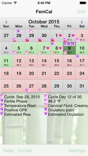 FemCal: Period and Ovulation Calendar