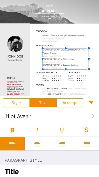 Resume Templates for Pages screenshot-3