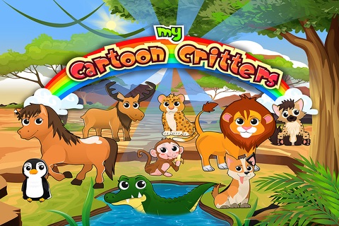 My Cartoon Critters: An animal sound and sight-word app for youngsters. screenshot 2