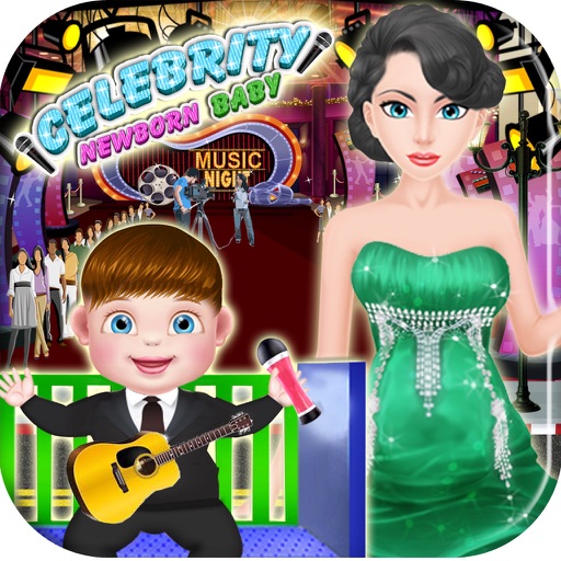 Celebrity newborn baby - mommy caring baby games Icon