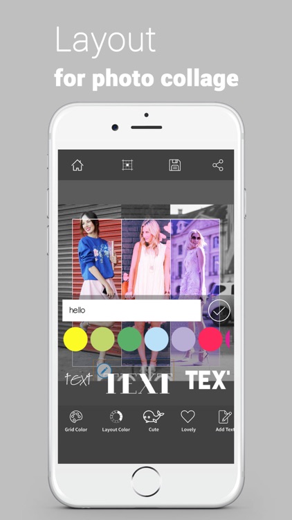 Layout from Limitless Pro - a Photo Collage with Grid and Color for layout Instagram