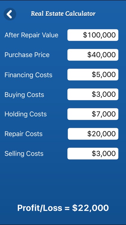 House Flipping Spreadsheet Real Estate Investors screenshot-3