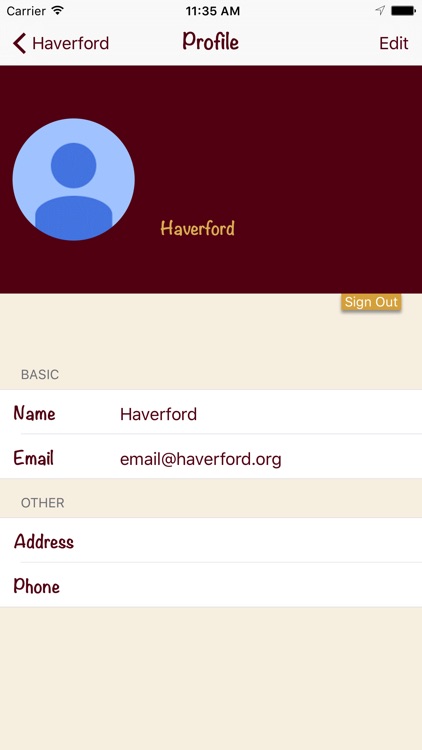 Haverford Form VI