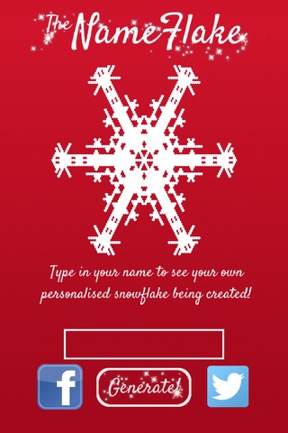 NameFlake - Generate a Snowflake from your name! screenshot 2