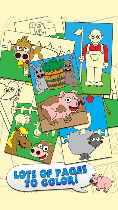 How to cancel & delete Coloring Farm Animal Coloring Book For Kids Games from iphone & ipad 1