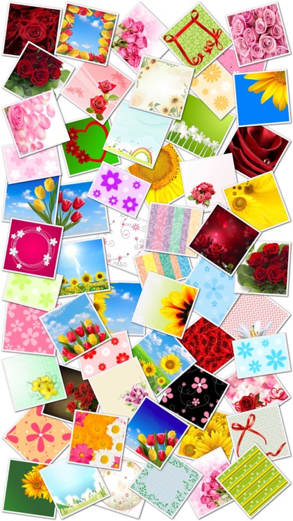 Flower Picture Frames and Stickers