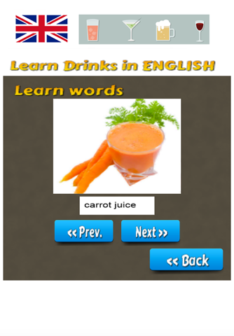 Learn Drinks in English Language screenshot 2