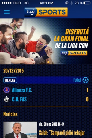 Tigo Sports El Salvador screenshot 3