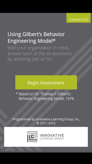 Using Gilbert's Behavior Engineering Mod